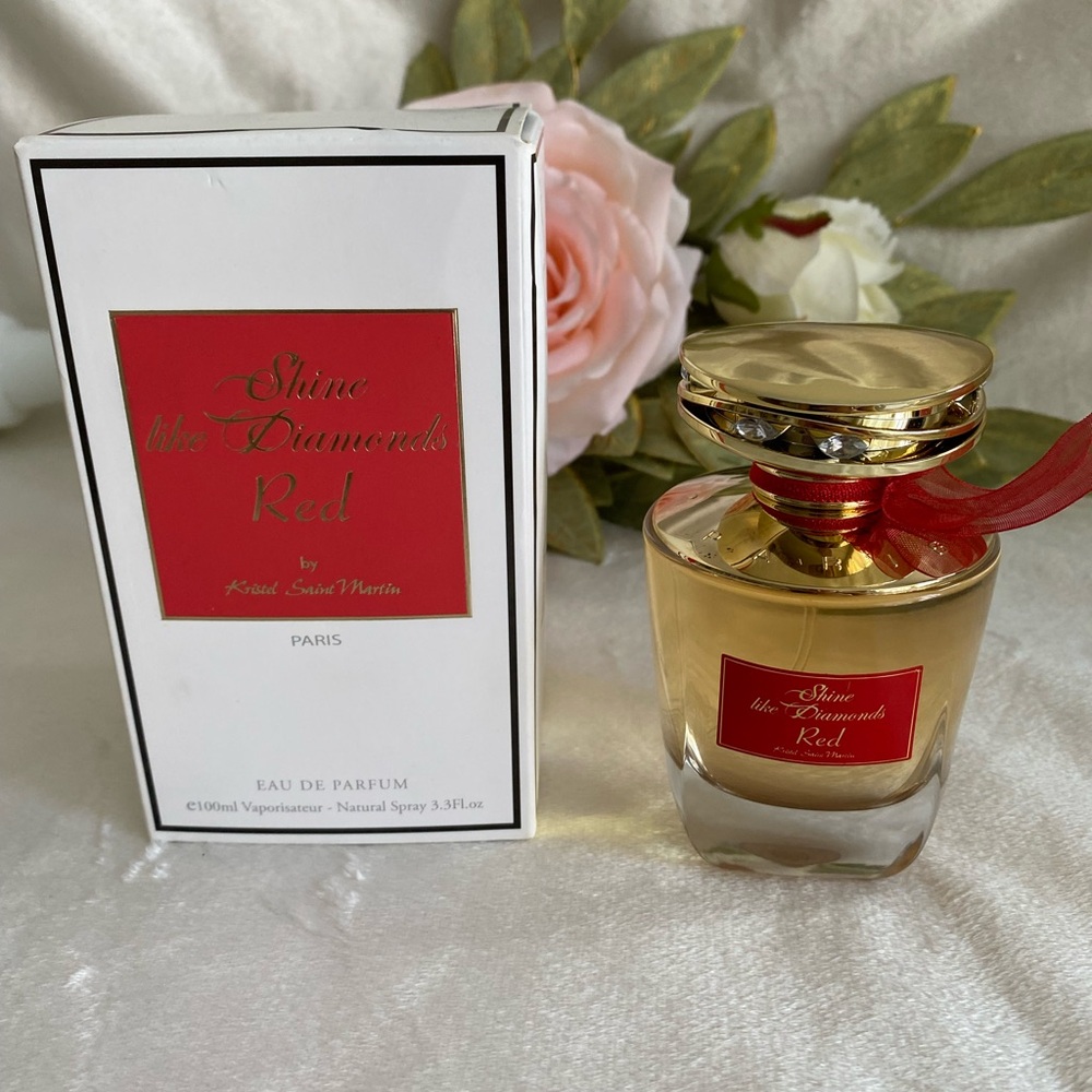 Kristel Saint Martin Shine Like Diamonds Red 3.3 fl oz - Picture 1 of 7